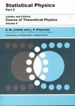 STATISTICAL PHYSICS PART 2  (COURSE OF THEORETICAL PHYSICS VOL.9) 1980 - 0750626364