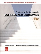 STATISTICAL TECHNIQUES IN BUSINESS & ECONOMICS 19/E 2023 - 1266283536