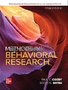 METHODS IN BEHAVIORAL RESEARCH 2023 - 126617768X - 9781266177682