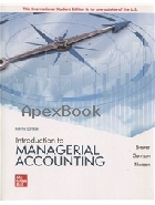 INTRODUCTION TO MANAGERIAL ACCOUNTING 9/E 2022 - 1265672008 - 9781265672003