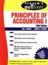 THEORY & PROBLEMS OF PRINCIPLES OF ACCOUNTING I 5/E 1999 0070381496 9780070381490
