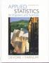 APPLIED STATISTICS FOR ENGINEERS & SCIENTISTS 2/E 2005 0534467199 9780534467197