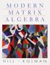 MODERN MATRIX ALGEBRA 2001 0139488529 9780139488528