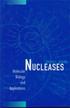 NUCLEASES: MOLECULAR BIOLOGY & APPLICATIONS 2002 0471394610 9780471394617