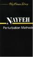 PERTURBATION METHODS 1973 0471399175 9780471399179