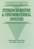 INTRODUCTION TO STEREOCHEMISTRY & CONFORMATIONAL ANALYSIS 1991 0471544116 