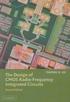 THE DESIGN OF CMOS RADIO-FREQUENCY INTEGRATED CIRCUITS 2/E 2004 - 0521611415