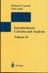 INTRODUCTION TO CALCULUS & ANALYSIS VOL.2 1989* 3540780408 9783540780403