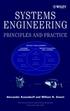 SYSTEMS ENGINEERING: PRINCIPLES & PRACTICE 2003 0471234435 9780471234432